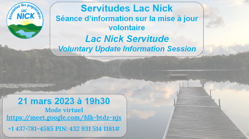 Présentation de la mise a jour volontaire des servitudes 